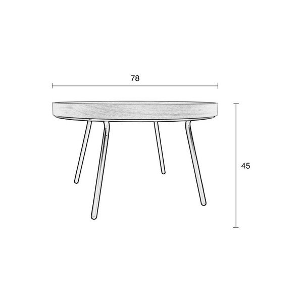 Masă de cafea Zuiver Round, ø 78 cm-image-1