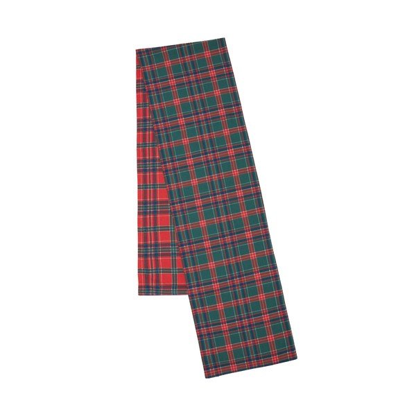 Napron de masă din bumbac 220x32 cm  cu model de Crăciun Christmas Tartan Check – Catherine Lansfield-image-3