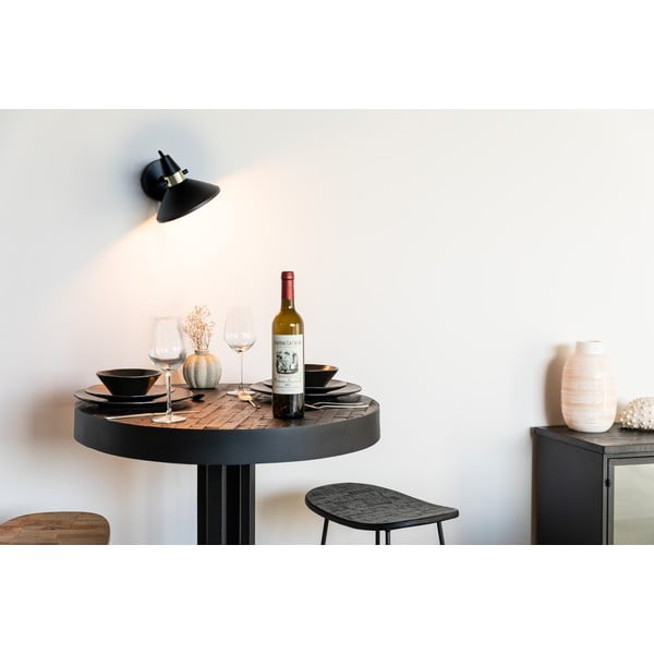 Aplică de perete neagră Jona – White Label-image-3