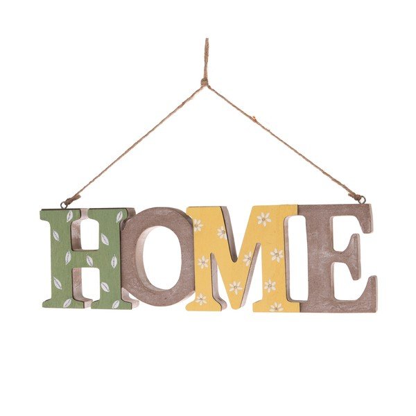 Decorațiune suspendată din lemn Dakls Sweet Home
