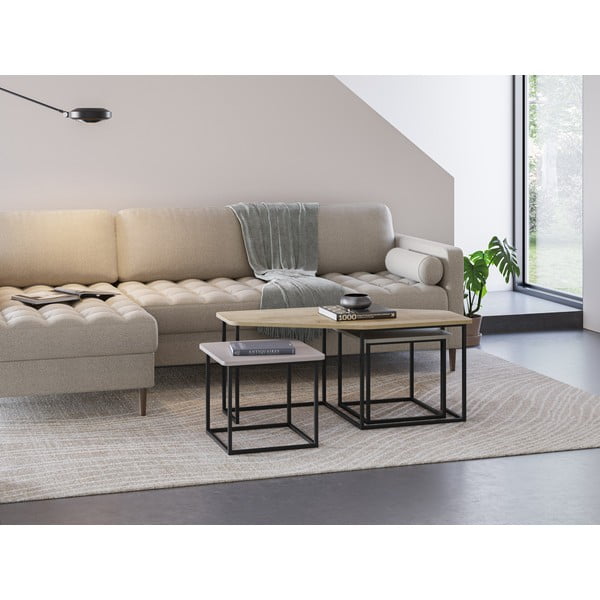 Măsuțe de cafea 3 buc. 60x111,5 cm Zoya – Marckeric-image-1