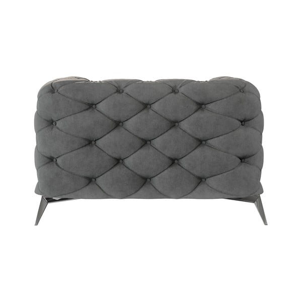 Fotoliu gri cu tapițerie din catifea Chelsea – Ropez-image-2