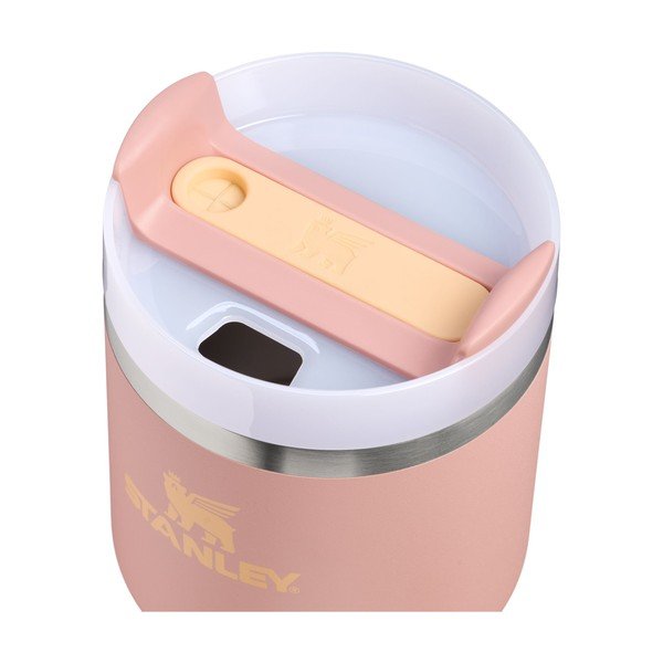 Termos piersică cu pai din oțel inoxidabil 600 ml Quencher H2.O FlowState™ Tumble Peach Rose – Stanley-image-1