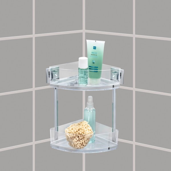 Etajeră pentru baie Wenko cu sistem de prindere Vacuum-Loc, 19,5 x 28 cm-image-1