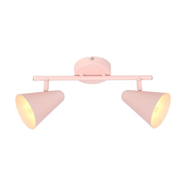 Plafonieră roz-deschis cu abajur din metal 42x10 cm Amor – Candellux Lighting