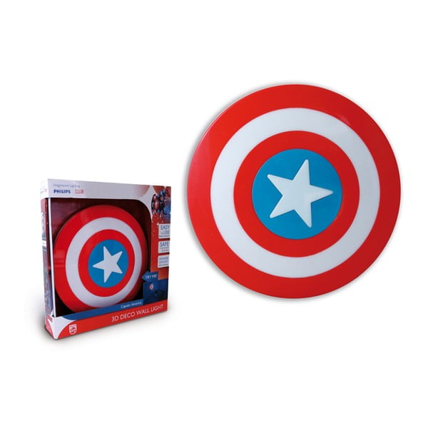 Aplică cu LED pentru perete Tnet Marvel Captain America