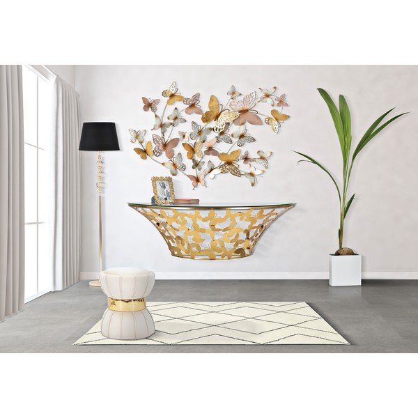 Decorațiune de perete din metal 132x95,5 cm Butterflies - Mauro Ferretti-image-1