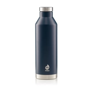 Sticlă de călătorie din inox albastru închis  780 ml V8 - Mizu