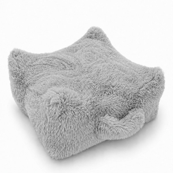 Fotoliu puf pentru copii alb Mammoth – Meowbaby