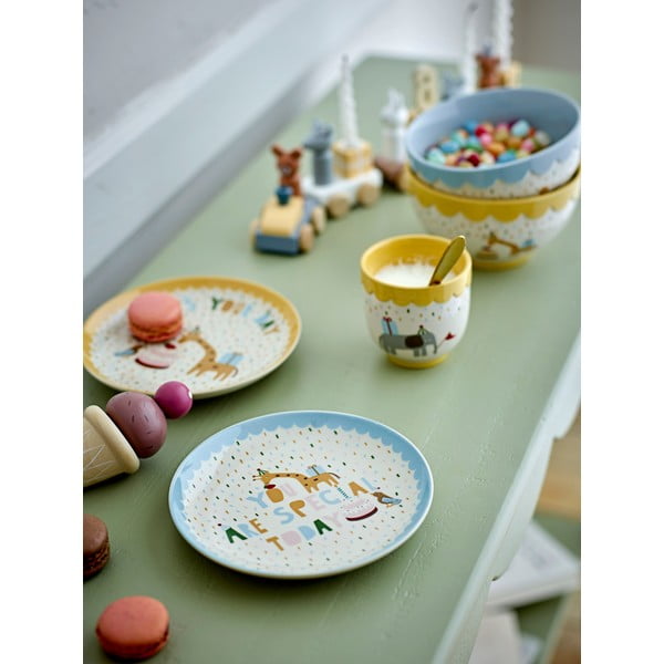 Bol pentru copii galben/crem din gresie ø 13,5 cm Celebrate – Bloomingville Mini-image-1