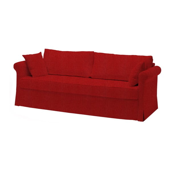 Canapea extensibilă cu 3 locuri 3Casa Roma Antica, roșu
