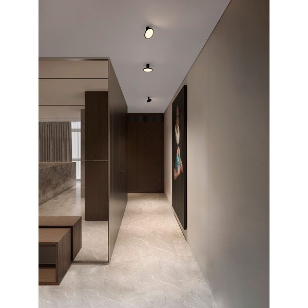 Plafonieră negru-mat LED cu structură flexibilă din aluminiu Ekei – Nova Luce-image-1