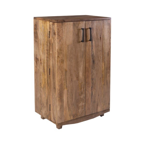 Dulap vinotecă în culoare naturală din lemn de mango număr de sticle 12, 74x122x46 cm Bombay – Interia Home & Living-image-2