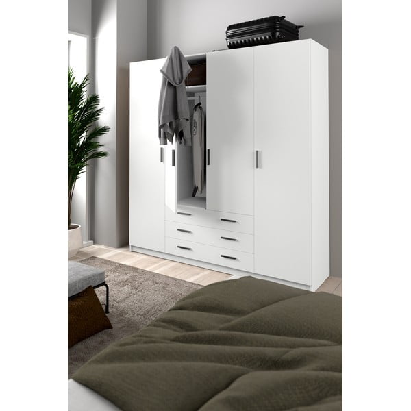 Șifonier alb 196x200 cm Sprint – Tvilum-image-1