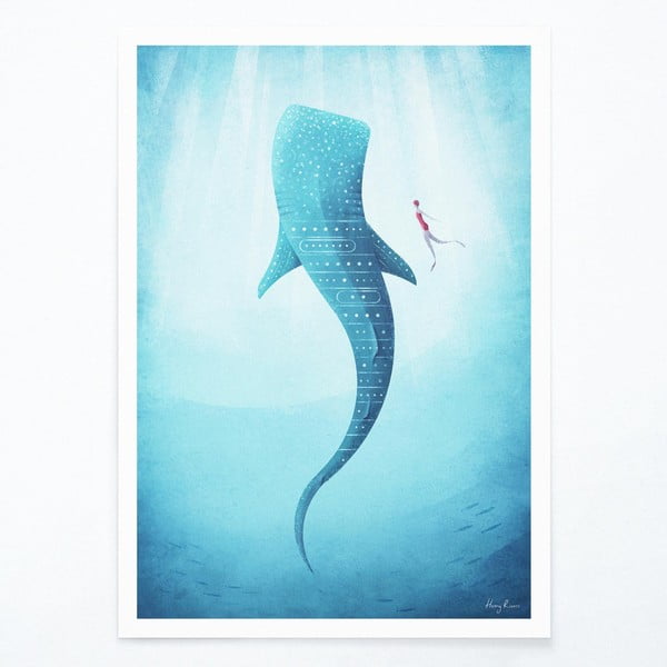 Poster Travelposter Whale Shark, 50 x 70 cm