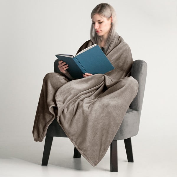 Pled DecoKing Mic, 150 x 200 cm, maro-image-1