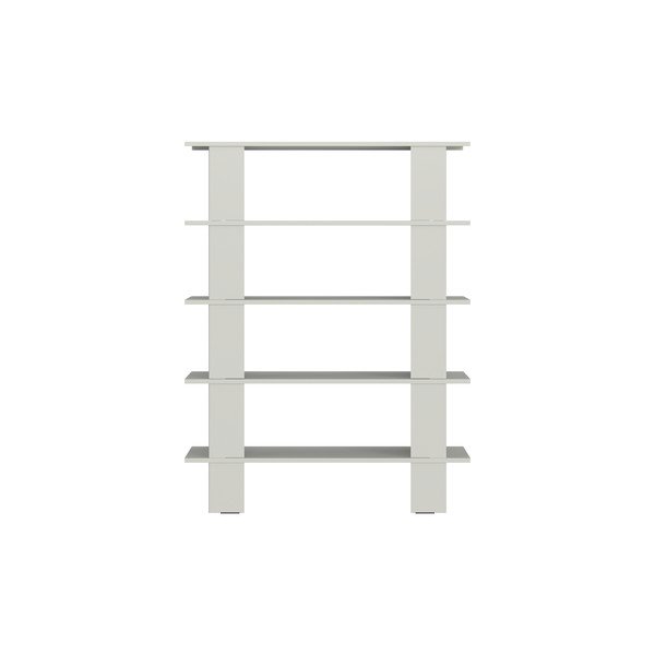 Bibliotecă gri deschis din metal 120x156x37 cm Hes – noo.ma-image-3