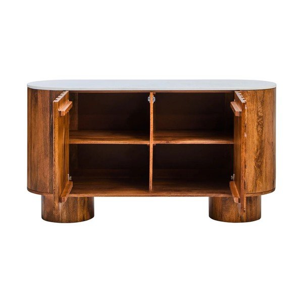 Comodă în culoare naturală din lemn de mango 140x75x45 cm Torcino – Premier Housewares-image-3