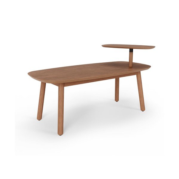 Măsuță de cafea maro din lemn de fag 56x120 cm Swivo – Umbra-image-3