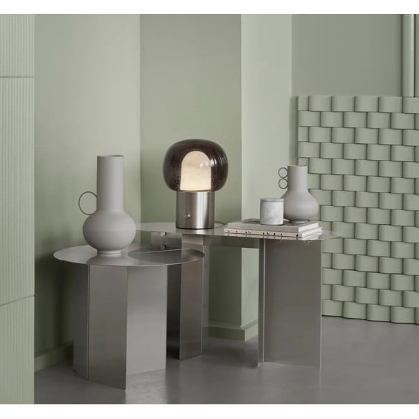 Măsuță auxiliară rotundă din oțel inoxidabil ø 50 cm Oru – Blomus-image-3