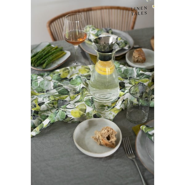 Napron de masă din in 40x200 cm Lotus – Linen Tales-image-3