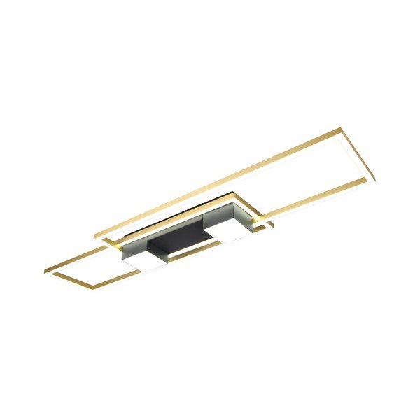 Plafonieră neagră/aurie LED cu control prin telecomandă/cu intensitate reglabilă 28x100 cm Albany – Trio-image-1