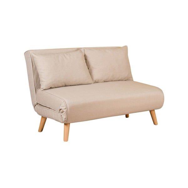 Canapea bej extensibilă 120 cm Folde – Artie