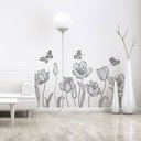 Set autocolante pentru perete Ambiance Bright Tulips