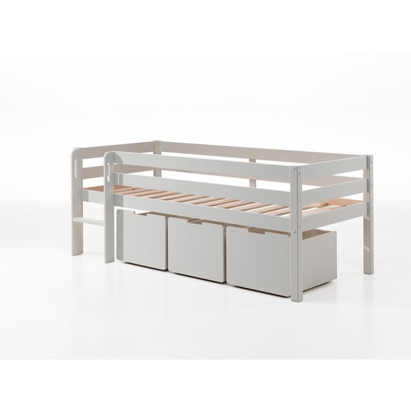 Sertare pentru sub pat de copii  albe 3 buc. Pino – Vipack-image-1