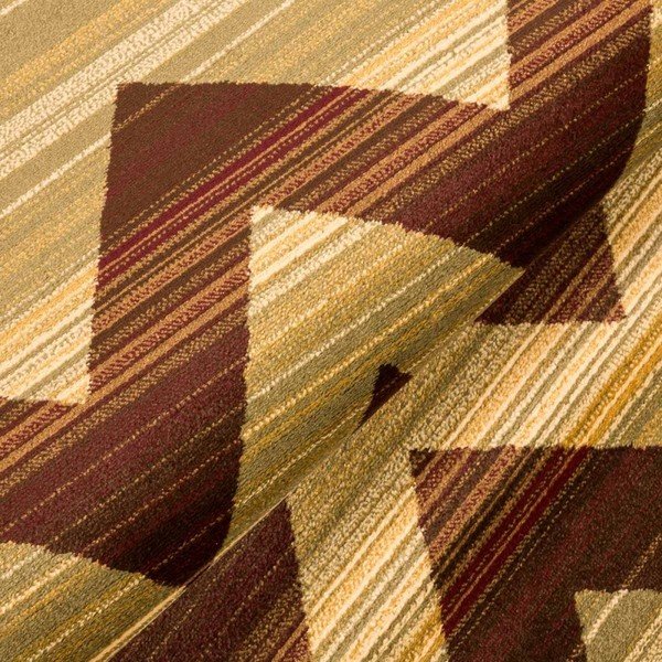 Covor foarte rezistent Floorita Inspiration Zig Zag Duro, 117 x 170 cm, maro-image-1