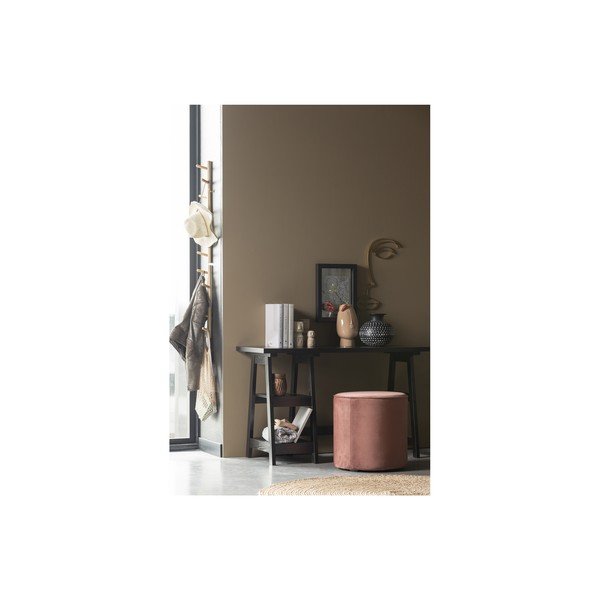 Puf din catifea WOOOD Sara, ⌀ 46 cm, roz-image-2