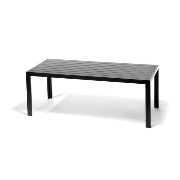 Set mobilier de grădină pentru 6 persoane cu scaune gri Joanna și masă Viking, 90 x 205 cm-image-3