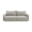 Canapea gri deschis extensibilă/cu spațiu de depozitare 238 cm Kalena – Makamii