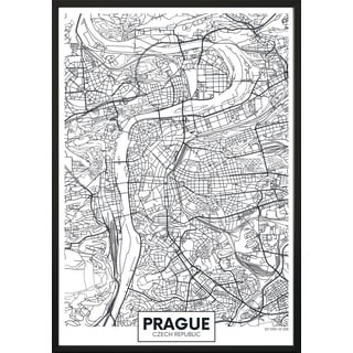 Poster DecoKing Map Prague, 100 x 70 cm