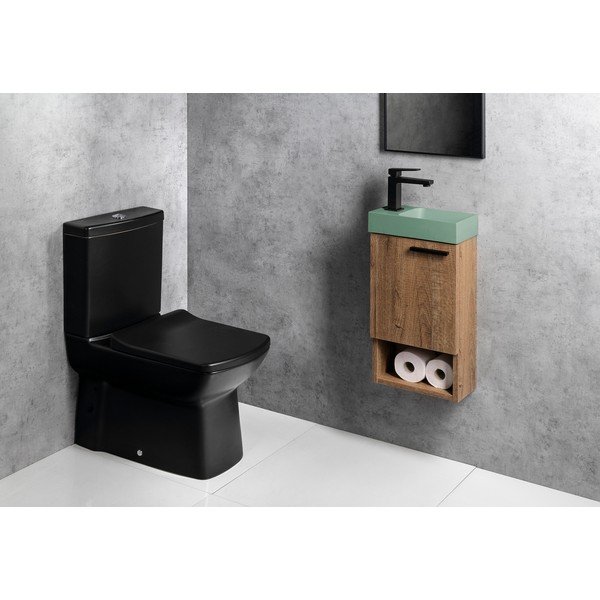 Chiuvetă mică pentru WC verde-mentă din beton 31x17 cm Piccolino – Sapho-image-4