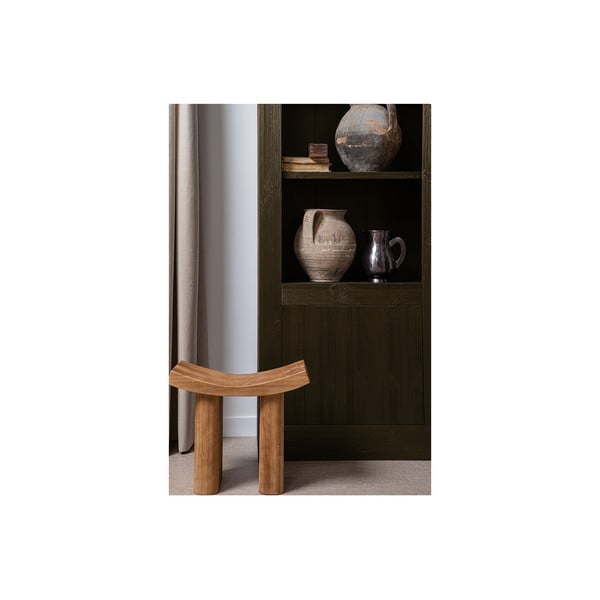 Bibliotecă maro din lemn de pin 78x230x37 cm Yumi – WOOOD-image-1