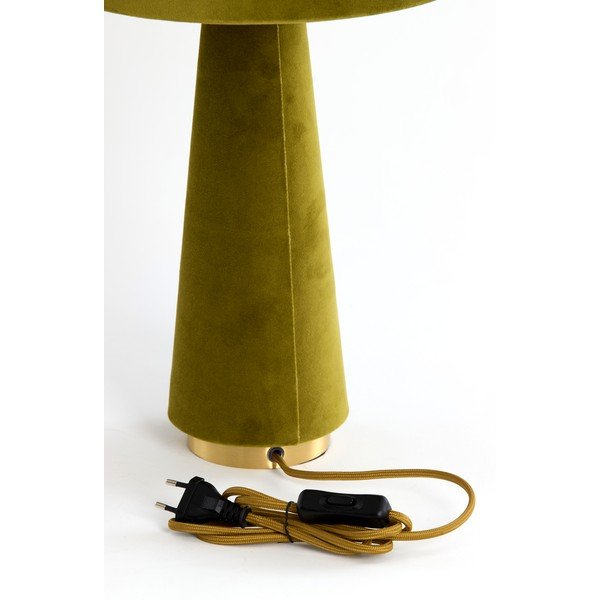 Veioză verde cu abajur textil (înălțime 61 cm) Devia – Light & Living-image-1