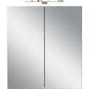 Dulap de baie gri antracit suspendat, cu oglindă 60x71 cm Arcena – Germania