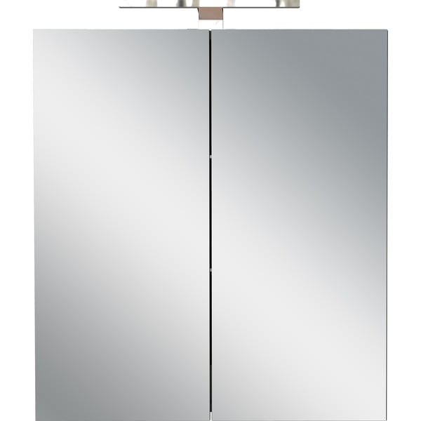 Dulap de baie gri antracit suspendat, cu oglindă 60x71 cm Arcena – Germania