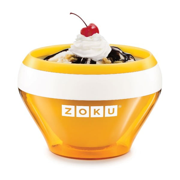 Aparat de făcut înghețată Zoku Ice Cream, galben