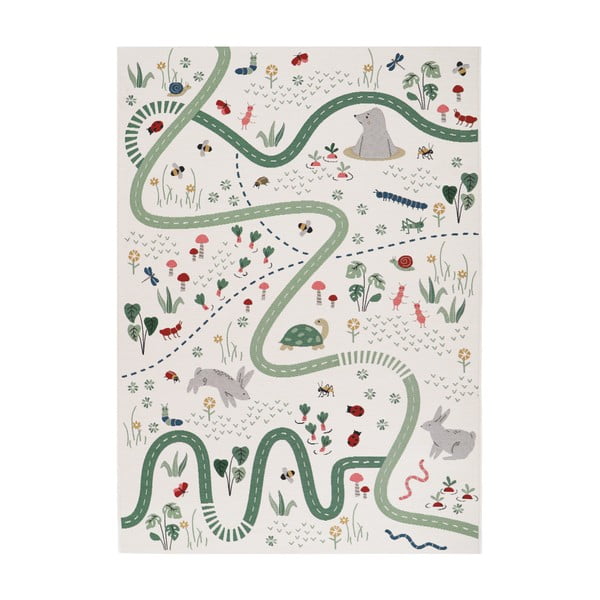 Covor de joacă pentru copii crem 123x180 cm Garden Life – Nattiot