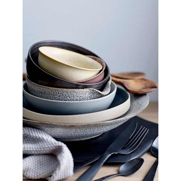 Set 4 tacâmuri Bloomingville Cutlery Eleganza, negru-image-2