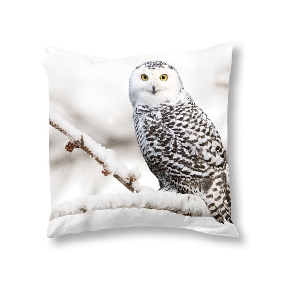 Față de pernă Muller Textiels Snowy Owl, 50 x 50 cm