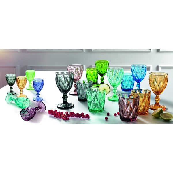 Set 6 pahare Diamante Goblet, 250 ml-image-1