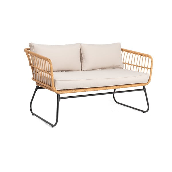 Canapea de grădină din ratan artificial Vistdal - Bonami Essentials-image-2