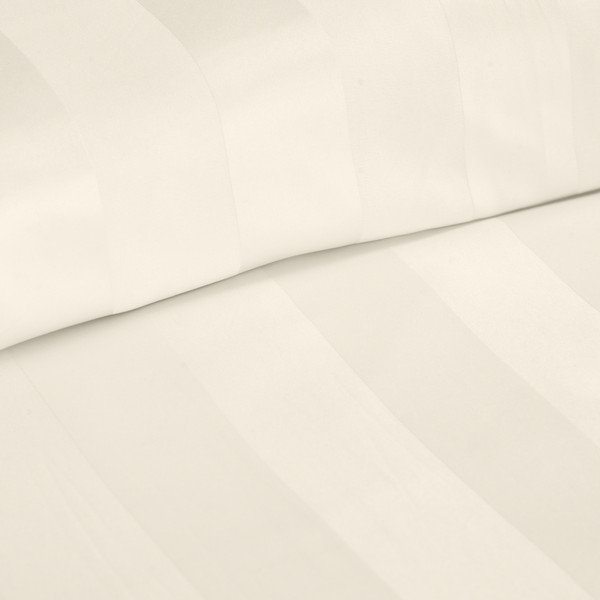Lenjerie de pat crem din satin pentru pat de o persoană 135x200 cm So Soft Satin Stripe – Catherine Lansfield-image-3