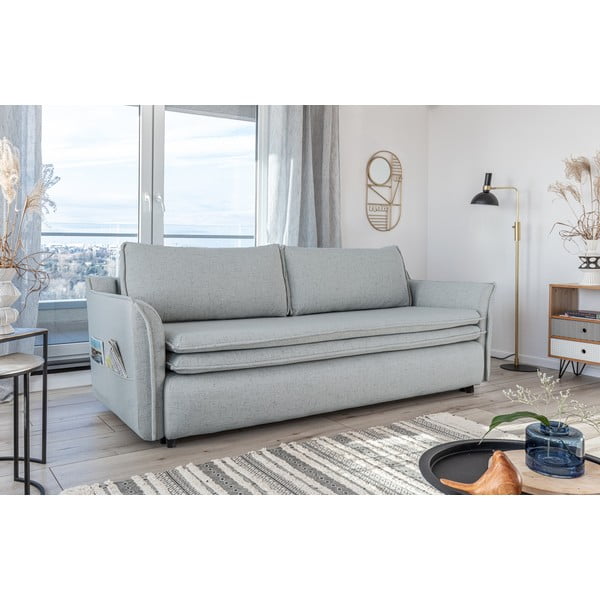 Canapea extensibilă Miuform Charming Charlie, gri deschis-image-4