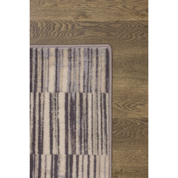 Covor gri din lână 160x240 cm Grids – Agnella-image-3