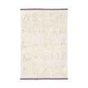 Covor pentru copii crem lavabil/țesut manual din bumbac 120x160 cm ABC – Lorena Canals