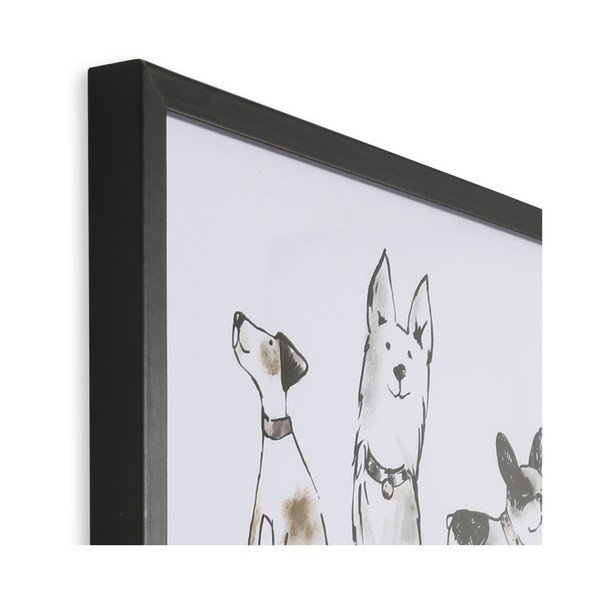 Poster de perete cu ramă Art for the home Home Is Where The Dog Is, 50 x 50 cm-image-3